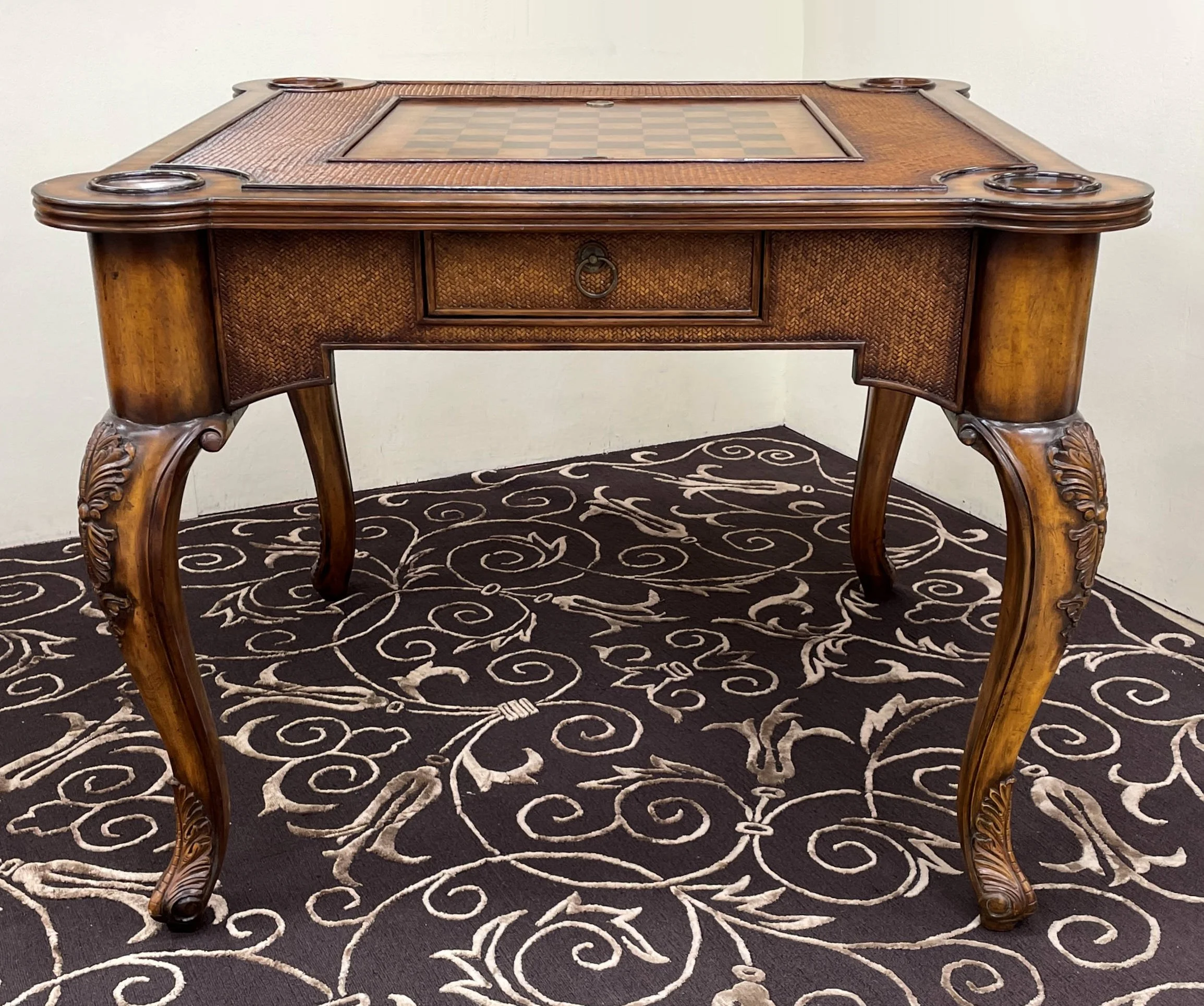 Encore Furniture Gallery-Maitland Smith Carved Wood, Rattan, and